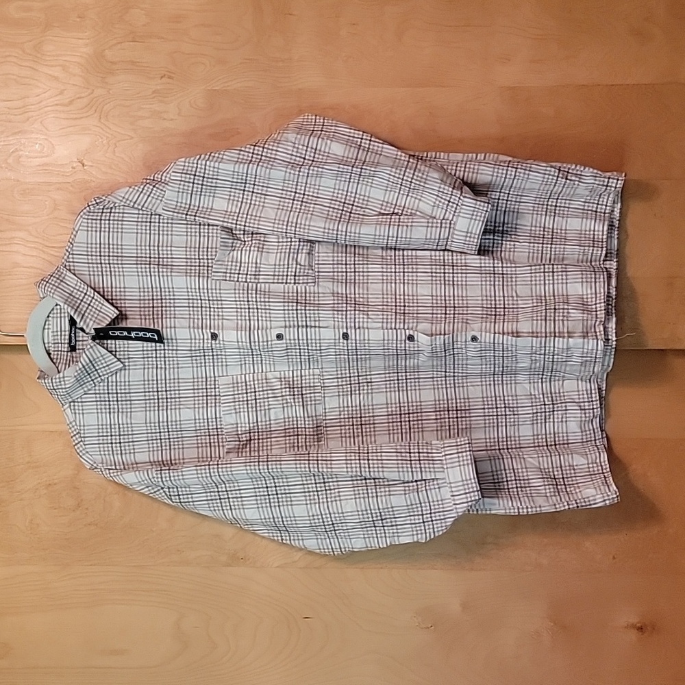 Boohoo Oversized Check Flannel Shirt